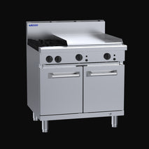 RS-2B6P Luus 2 Burner 600mm Griddle with Oven