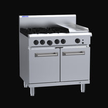 RS-4B3P Luus 4 Burner 300mm Griddle with Oven