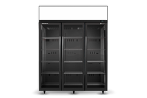 SKFT1500N-AC 3 Glass Door Upright Display or Storage Freezer, Lit Sign
