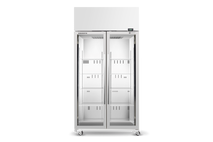 TME1000N-A 2 Glass Door Display or Storage Fridge