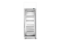 TME650N-AC 1 Glass Door Display or Storage Fridge, Lit Sign