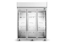 TMF1500N-A 3 Glass Door Upright Display or Storage Freezer