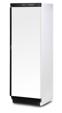 Upright Storage Fridge - 372L - Solid Door - White with black details