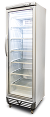 Upright Display Freezer - 300L - 1 Door -  Flat Glass - LED