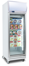 Upright Display Freezer - 444L - 1 Door - Flat Glass - Lightbox