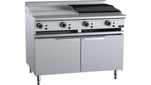 Verro Combination 600mm Grill Plate 600mm Char Broiler Cabinet Mounted VBT-GRP6-CBR6 CBM