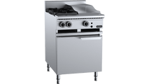 Verro Combination Two Open Burners 300mm Grill Plate Cabinet Mounted VBT-SB2-GRP3 CBM