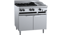 Verro Combination Four Open Burners 300mm Grill Plate Cabinet Mounted VBT-SB4-GRP3 CBM