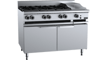 Verro Combination Six Open Burners 300mm Grill Plate Cabinet Mounted VBT-SB6-GRP3 CBM