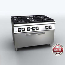 Fagor Kore 900 Series Gas 6 Burner with Gas Oven - C-G961OPH