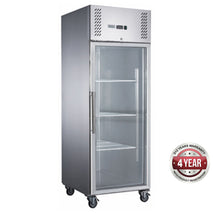 FED-X S/S Full Glass Door Upright Fridge - XURC600G1V