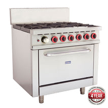 GBS6T Gasmax 6 Burner With Oven Flame Failure