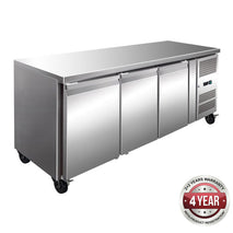 GN3100TN TROPICALISED 3 Door Gastronorm Bench Fridge