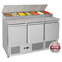 GNS1300D Three Door Compact Salad Prep Top