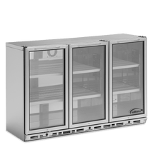 Bottle Cooler - Three Door Stainless Steel Bottle Cooler 800mm High