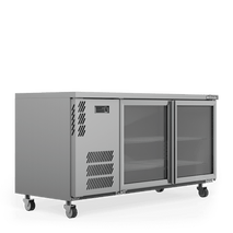 Boronia - Two Door Stainless Steel Under Counter Display Refrigerator
