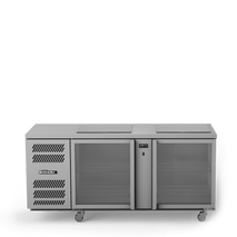 Glass Chiller - Two Door Glass Chiller With Two Shelves