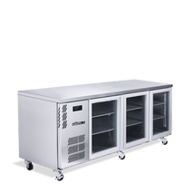 Boronia - Three Door Stainless Steel Under Counter Display Refrigerator
