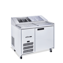 Jade Pizza - One Door White Colorbond Pizza Prep Counter Refrigerator With Blown Air Well