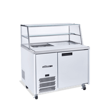 Jade Sandwich - One Door White Colorbond Prep Counter Refrigerator With Blown Air Well