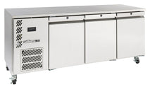 Opal Hydrocarbon - three door stainless steel self contained under counter freezer