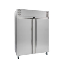 Garnet - Two Door 2/1 Gn Stainless Steel Upright Refrigerator