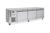 Emerald - Three Door Stainless Steel Under Counter Refrigerator