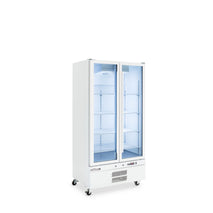 Quartz - Two Door White Colorbond Upright Display Refrigerator