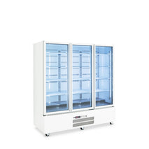 Quartz Star - Three Door White Colorbond Upright Display Refrigerator