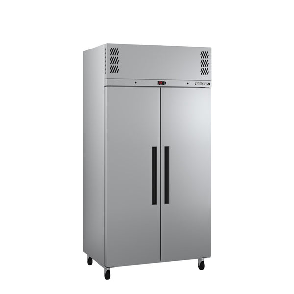 Ruby - Two Door Stainless Steel Upright Storage Refrigerator – Super-modern