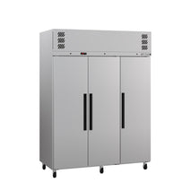 Ruby - Three Door Stainless Steel Upright Storage Refrigerator