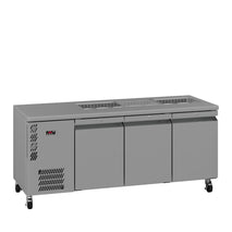 Opal - Three Door Stainless Steel Under Counter Refrigerator With Blown Air Well