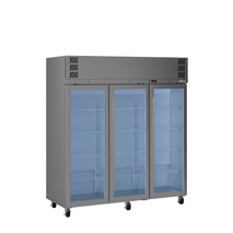 Pearl - Three Door Stainless Steel Upright Display Refrigerator