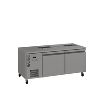 Emerald - Two Door Stainless Steel Under Counter Refrigerator With Blown Air Well