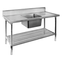 Single Centre Sink Bench & Pot Undershelf  SSB6-1200C/A