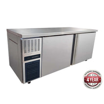 Stainless Steel Large Double Door Workbench Fridge - TS1800TN