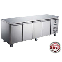 FED-X S/S Four Door Bench Fridge - XUB6C22S4V