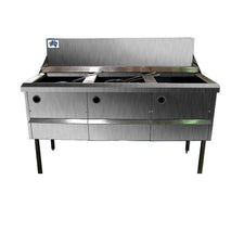 Gas Fish and Chips Fryer Three Fryer - WFS-3/22